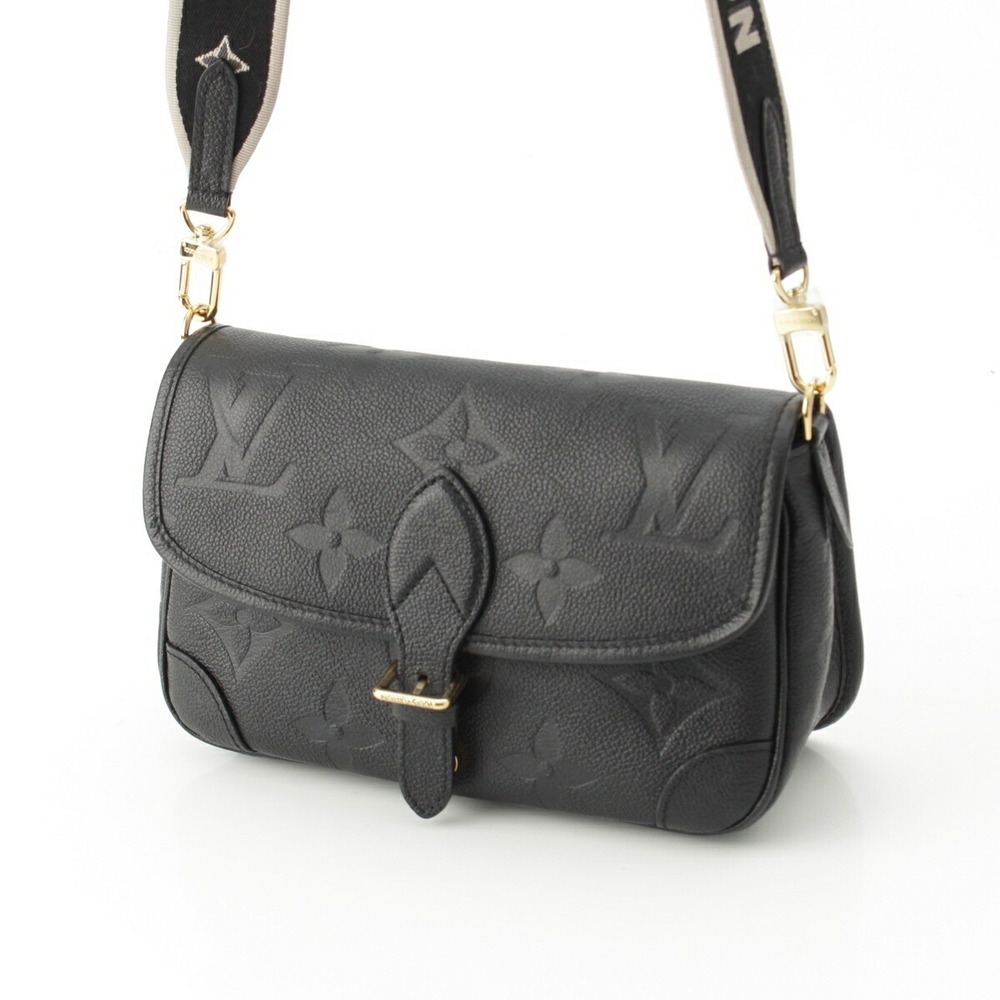 Louis Vuitton Empreinte Monogram Bag Shoulder Black Diane